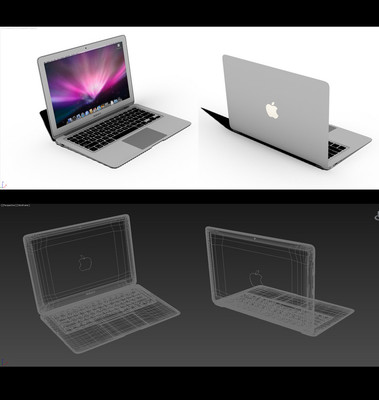 苹果笔记本电脑高精度3D模型资源 创意设计与专业设备销售的利器（图片编号:15244826）